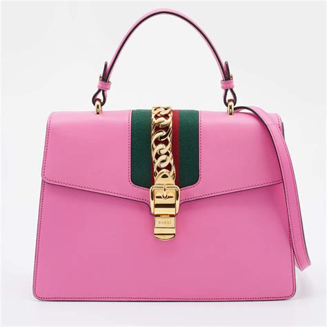 gucci sylvie pink|gucci sylvie 1969 bag.